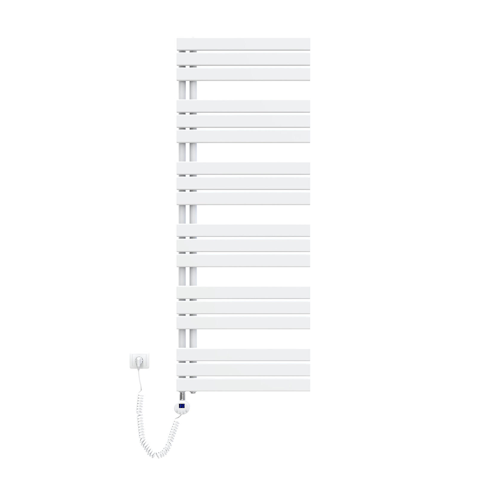 EMKE RADIÁTOR NA RUČNÍKY Wi-Fi termostatem, bílý, 159,9/60 cm