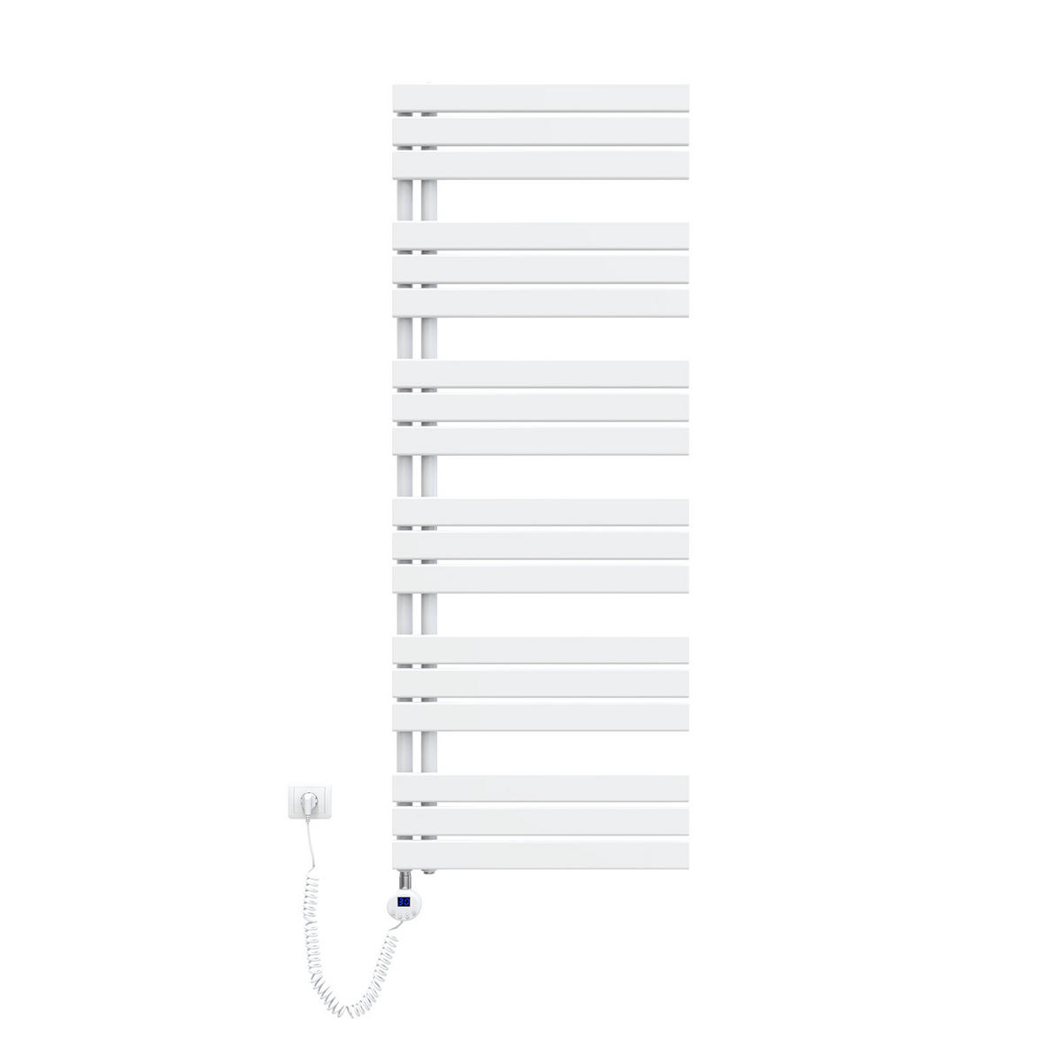 HEIZKÖRPER Elektrisch WLAN Thermostat Weiß - Weiß, Metall (60/159.9/5.9cm) - EMKE