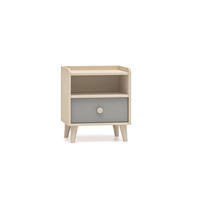 NACHTTISCH MEVEL Grau 45x36x52 cm - Grau, Holzwerkstoff (45/52/36cm) - FURNLUX