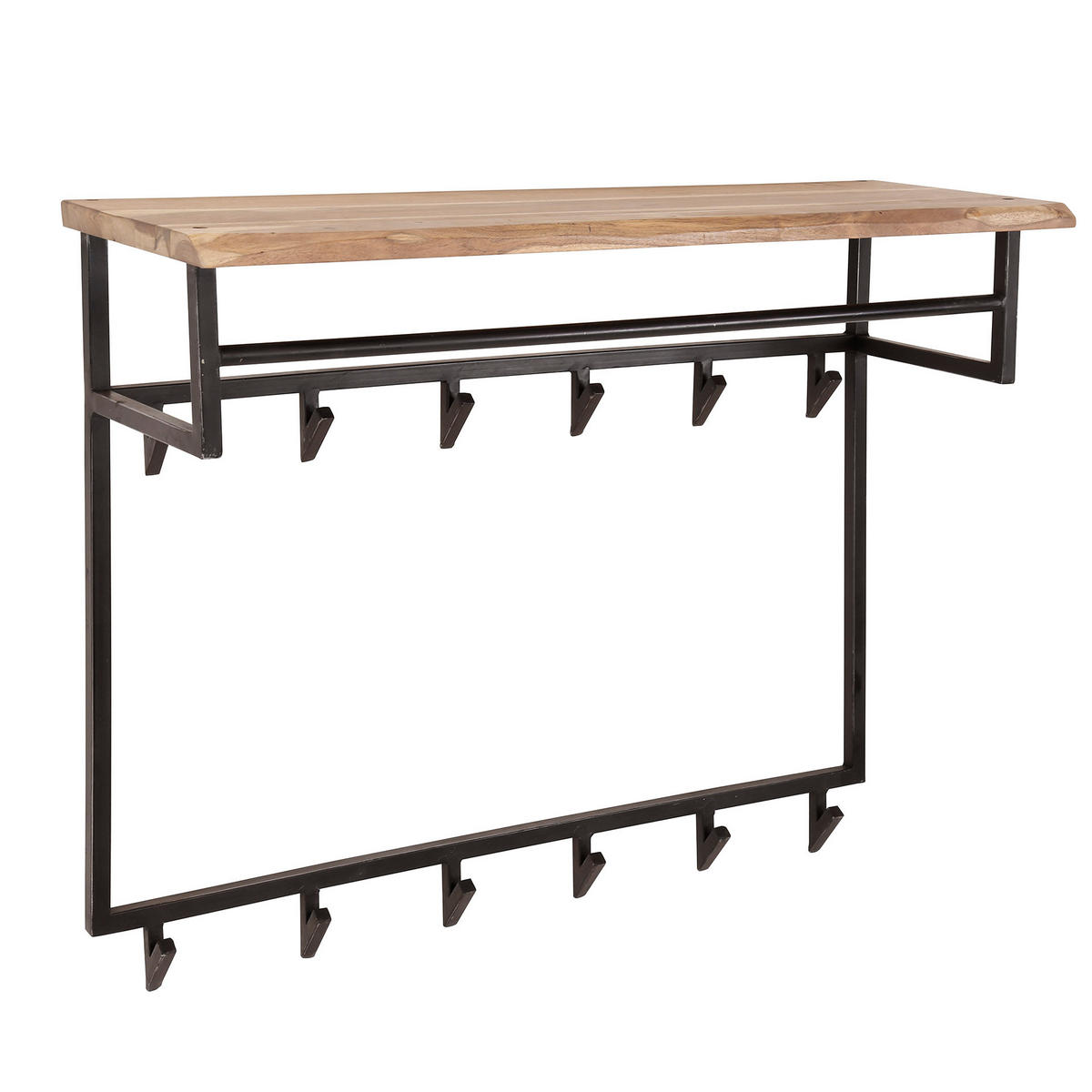 WANDGARDEROBE Edge Braun 100/33/80 cm - Braun, Holz (33/80/100cm) - Hoyz Collection