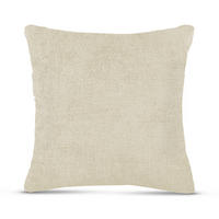 KISSENHÜLLE Chenille Cross 60 cm x 60 cm in Offwhite - Currygelb, Textil (60/60cm) - Bestlivings