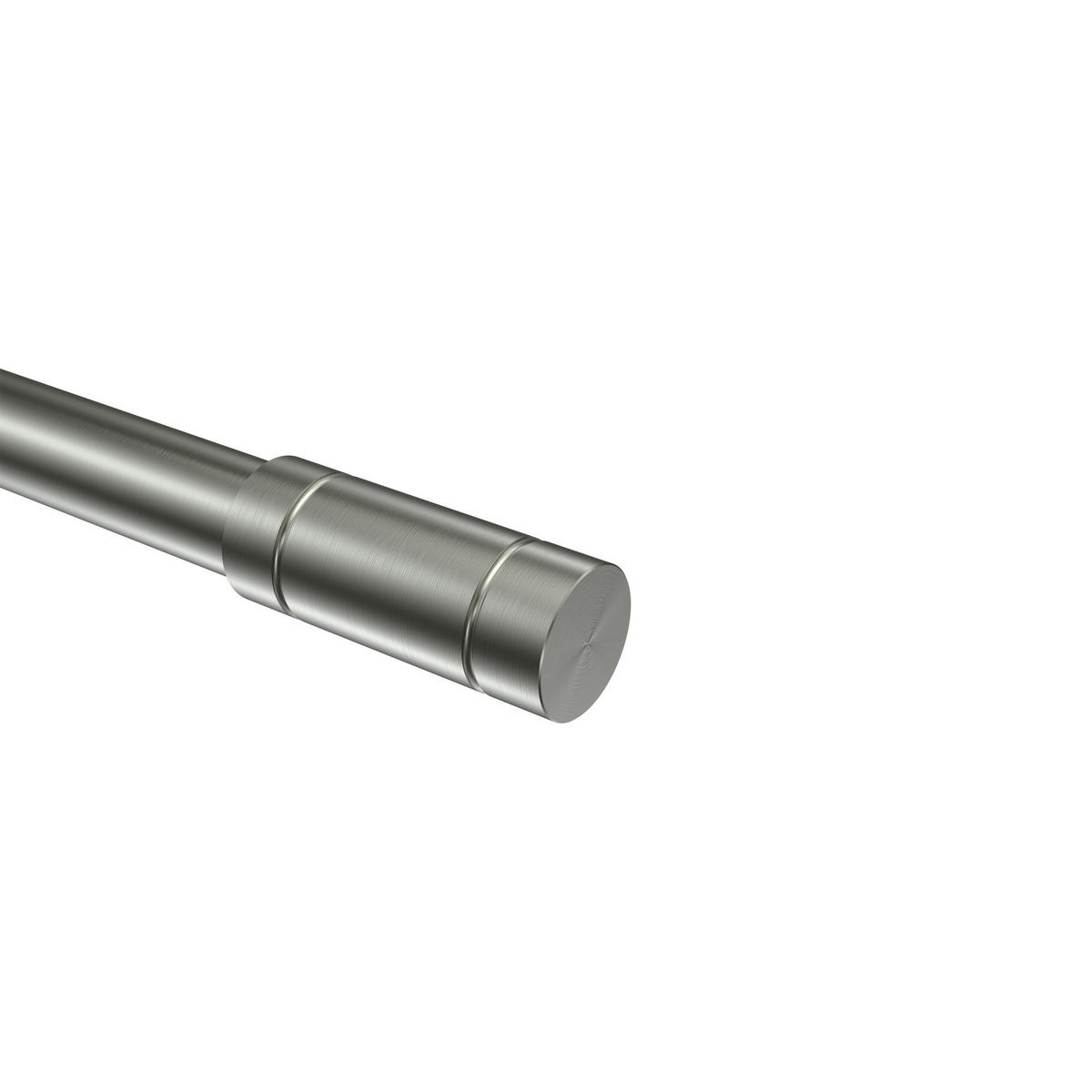 ENDSTÜCKE FÜR GARDINENSTANGEN 20 mm Ø, Elias Edelstahl, Packung 2 Stück - Edelstahlfarben, Metall (6/2.5/2.5cm) - INTERDECO