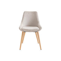 STUHL - 49 cm x 56 cm - Stoff - Beige MASURIE - Beige, Textil (49/85.5/56cm) - Vente-Unique