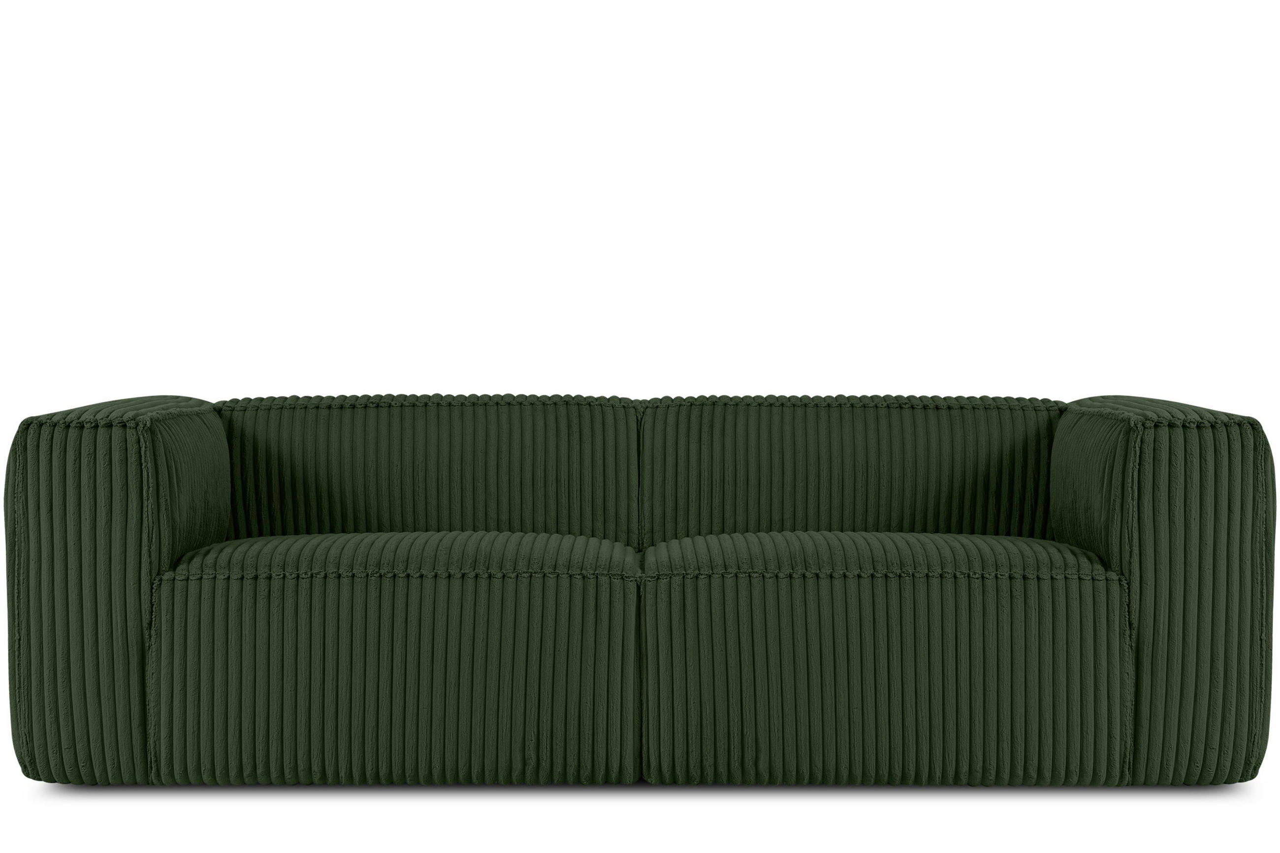 Konsimo® 3-Sitzer-Sofa Dunkelgrün 246x73x96 cm