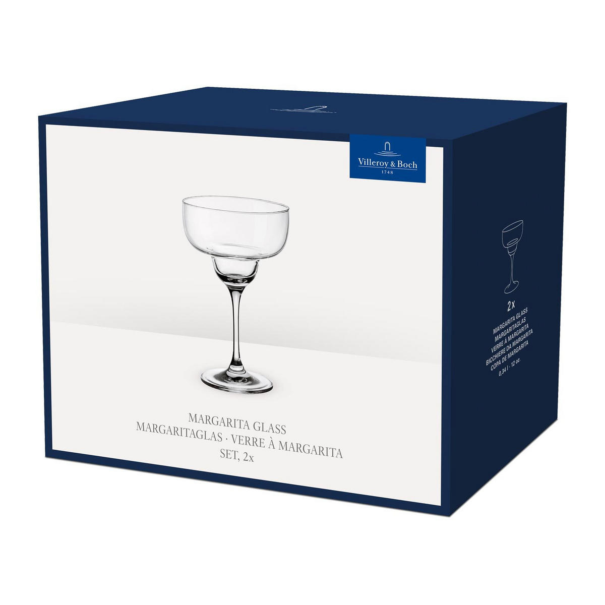 MARGARITAGLÄSER Purismo Bar transparent 340 ml 2er Set - Transparent, Glas (0.34L) - Villeroy & Boch