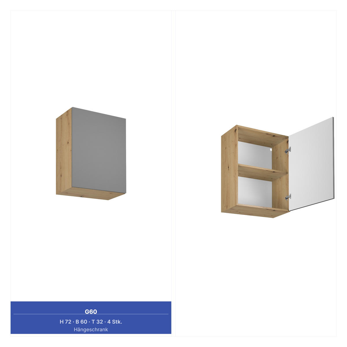 KÜCHENZEILE 440 cm - Langen KL7-M440 in Beige/Matt - Beige, Holz/Metall (440/212/58cm)