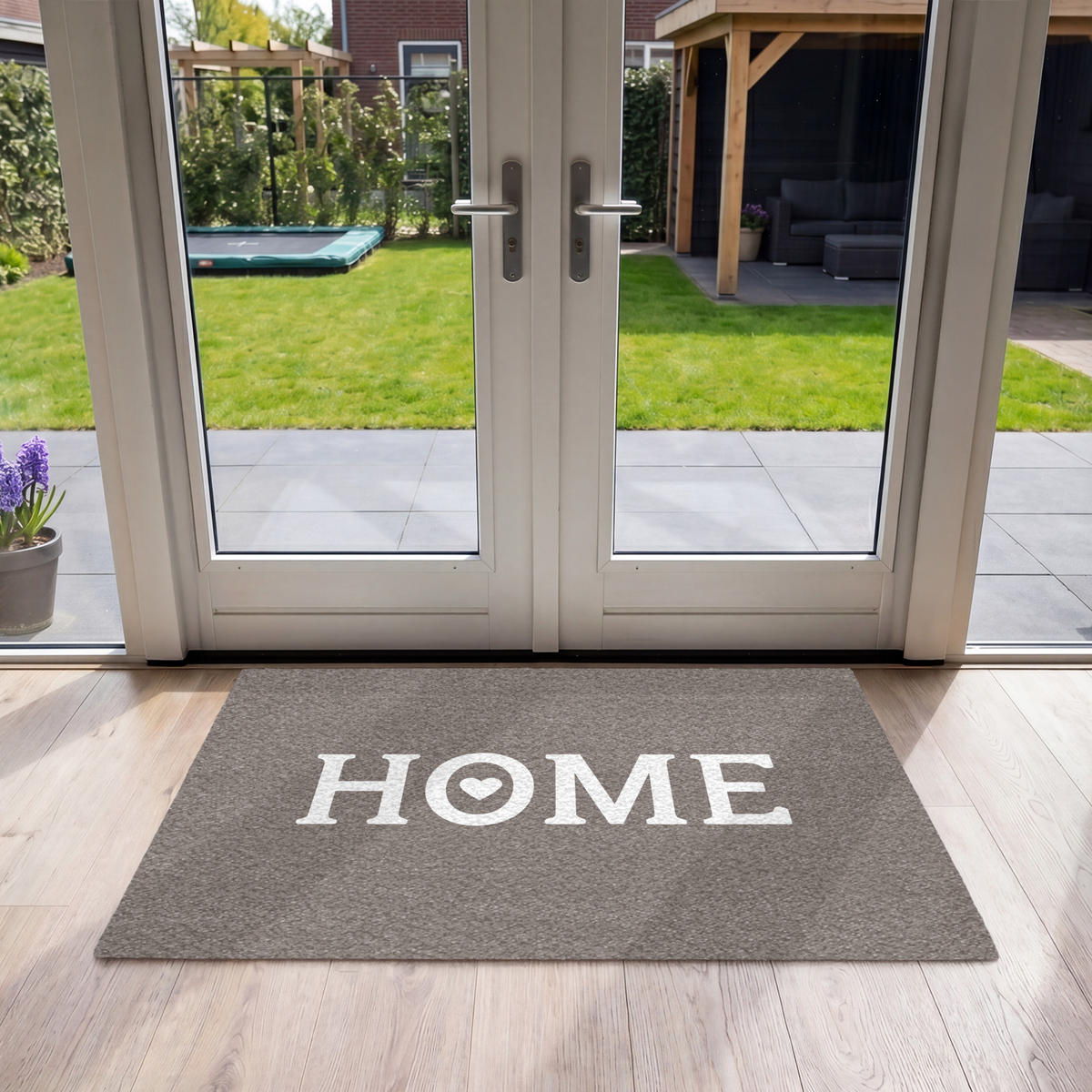 ROHOŽKA Home - Text - Taupe 120x80 cm - šedohnědá, textil/umělá hmota (120/0.4cm) - MuchoWow