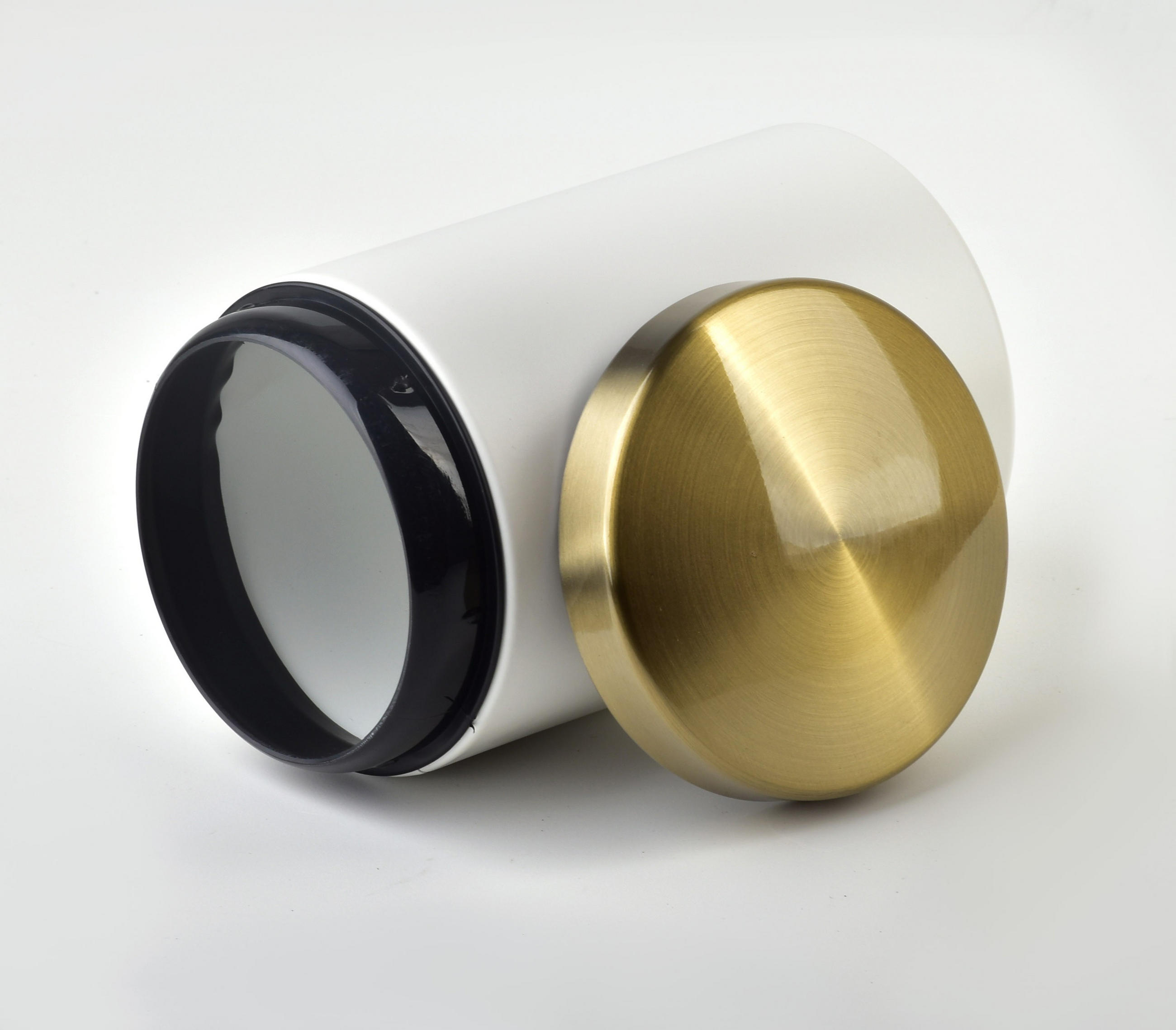 BEHÄLTER Damien Gold 9.5/9.5/14.5 cm Metall - Goldfarben, Metall (9.5/14.5/9.5cm) - Mondex