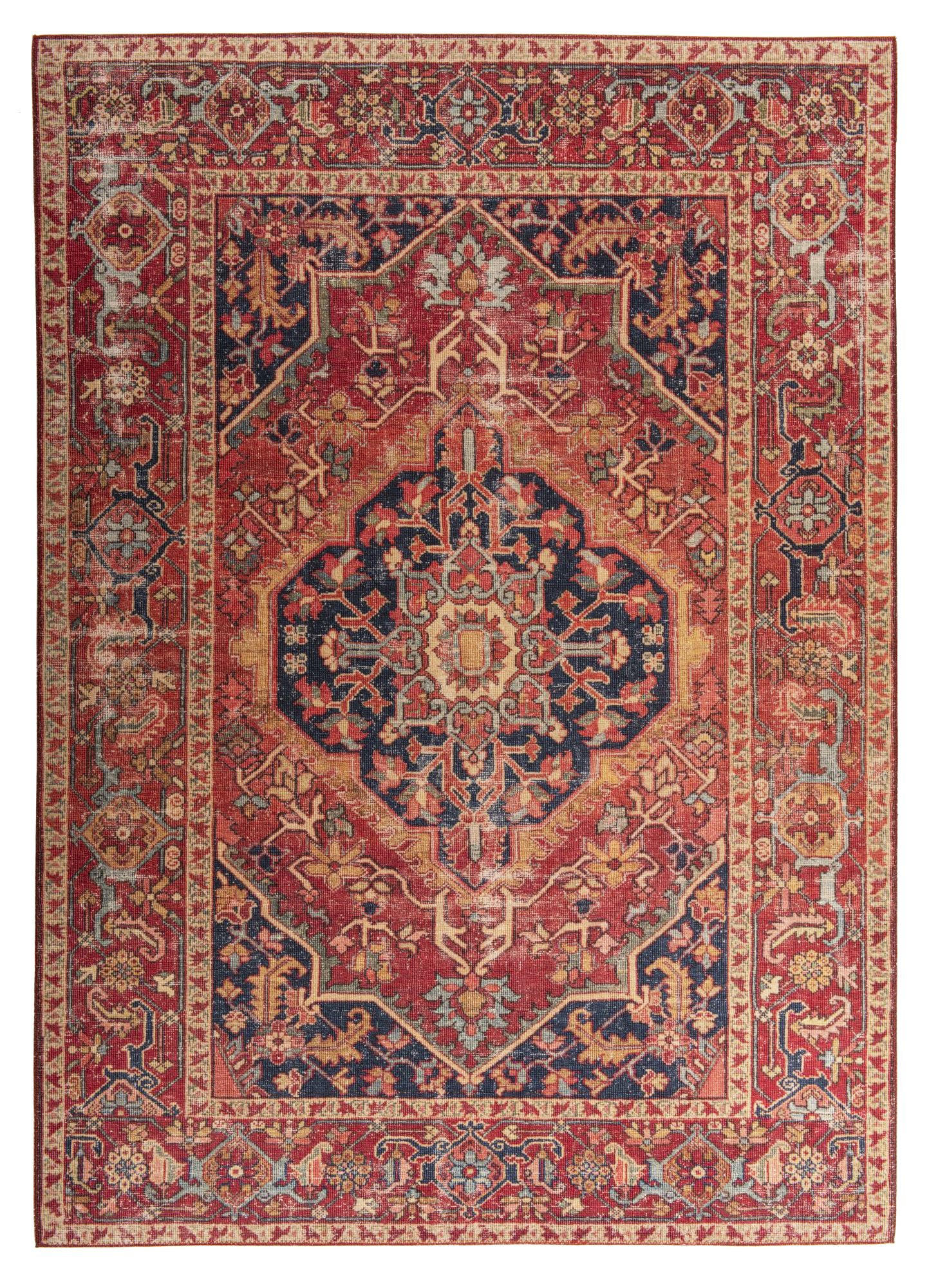 VINTAGE-TEPPICH Cecilia 70x140 cm - Rot, Textil (70/140cm) - Gino Falcone