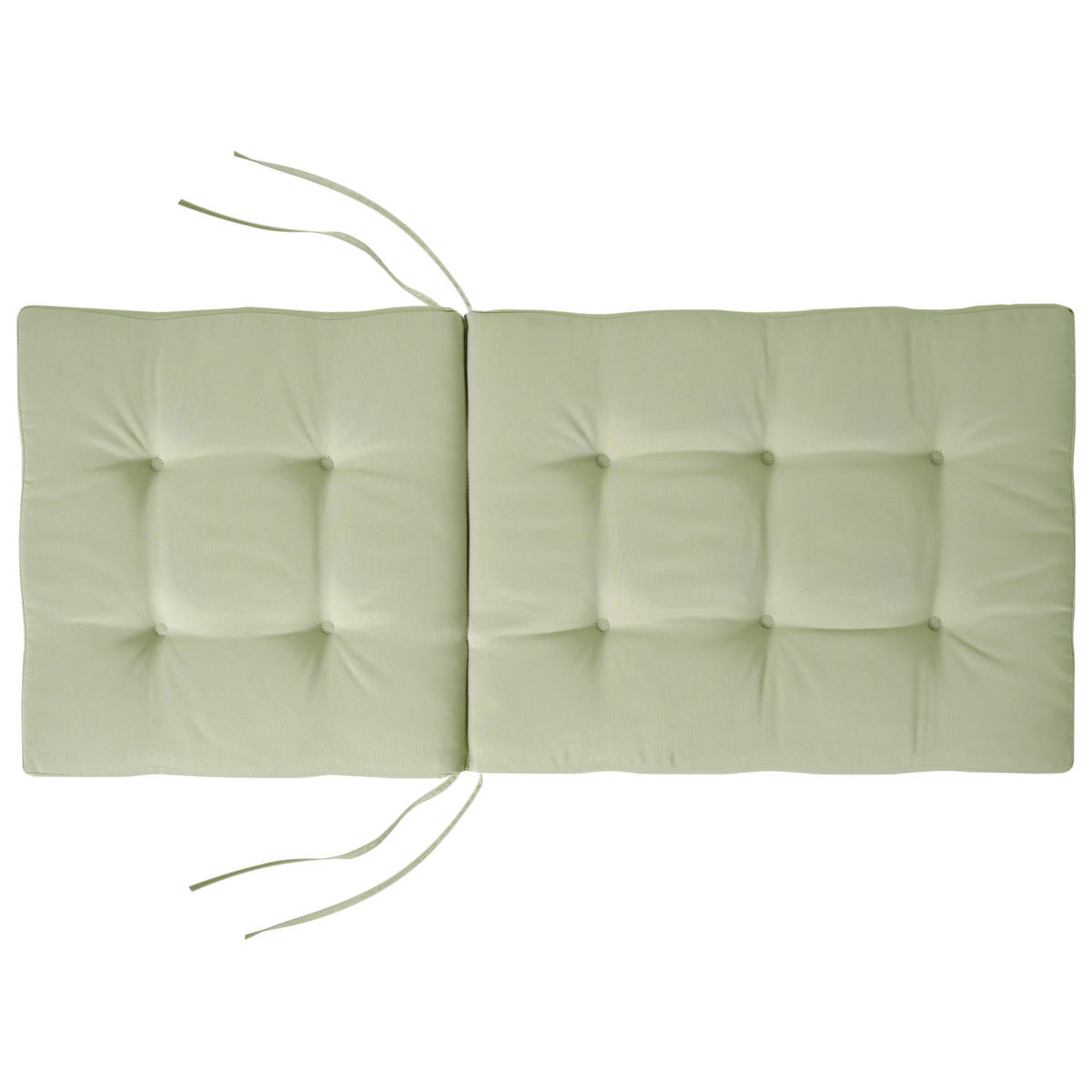 Sitzauflagen 2er-Set Hellgrün 42/95 cm Maui Premium - Hellgrün, Textil (95/5/42cm) - Beliani