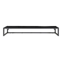 HUTREGAL Vita Stahl, Spanplatte, Melaminfolie Schwarz - Schwarz, Metall (80/28/12cm) - tinkaro