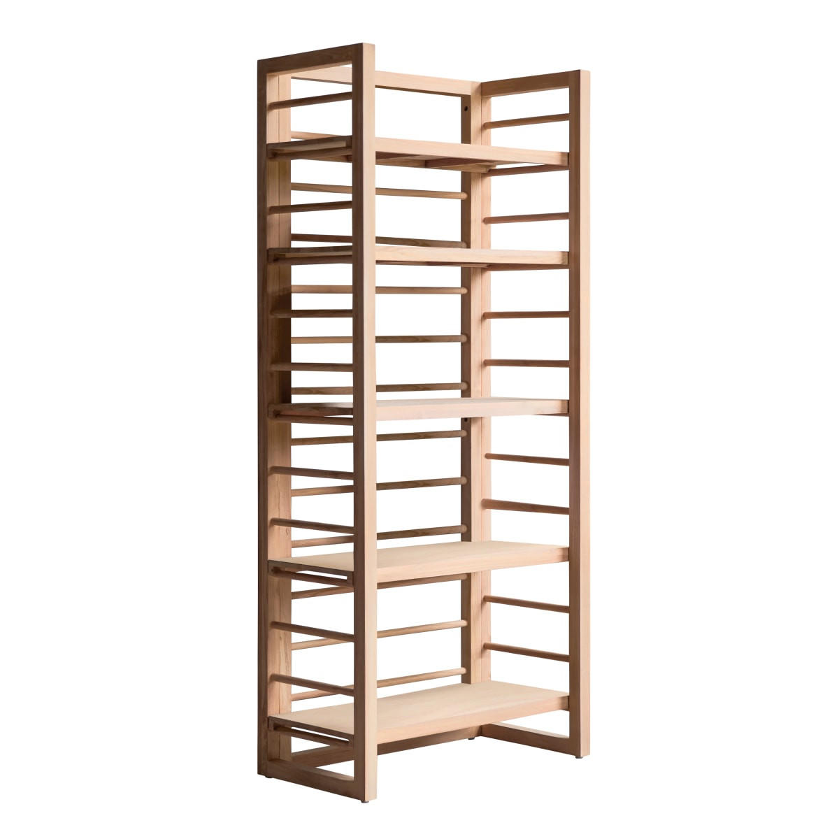 BÜCHERREGAL Sera Natur aus Teak - Naturfarben, Holz (80/180/40cm) - Tikamoon