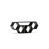 TV-ELEMENT Honig Schwarz - Schwarz, Holzwerkstoff (140/55.5/29.6cm) - Decorotika