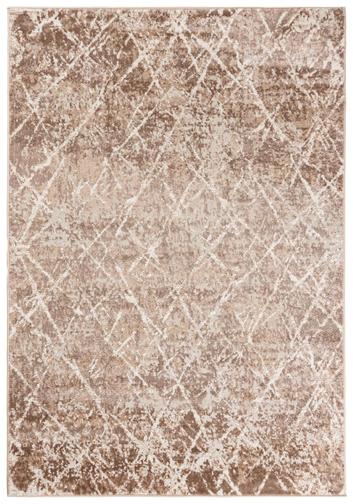 KOBEREC béžový krémový abstraktný - 80 x 150 cm - svetlohnedá, textil (80/150cm) - Mazovia