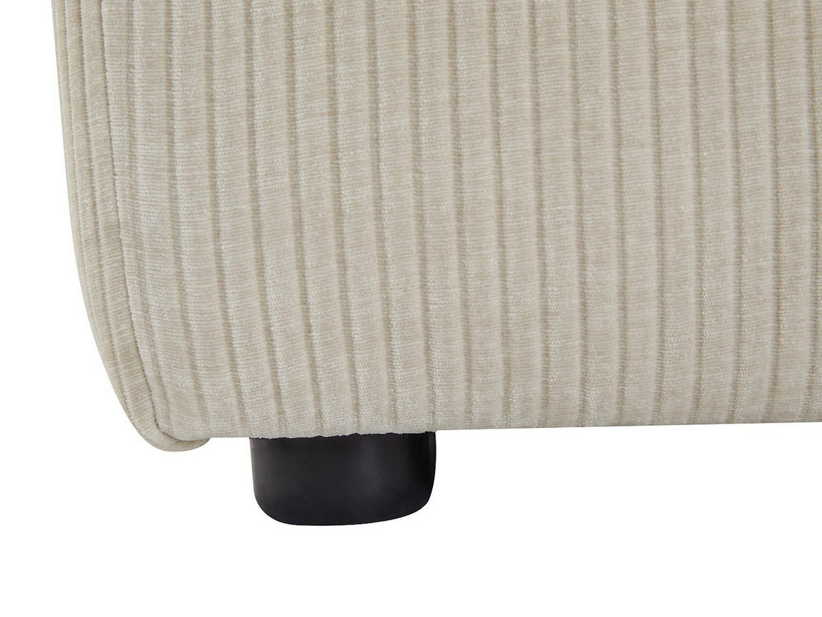SOFA - 6 Personen - samt - beige Tirono - Beige, Kunststoff/Textil (325/80/165cm) - Vente-Unique