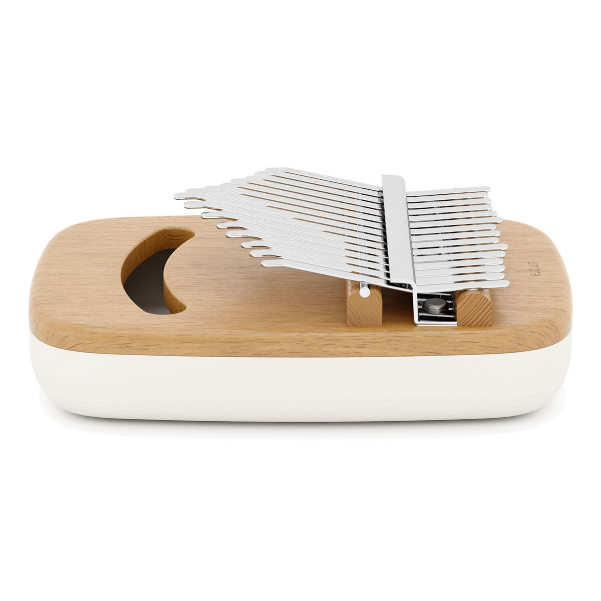 DAUMENKLAVIER Strumba, Weiß / Natur - Weiß, Kunststoff (11/6/16cm) - Umbra