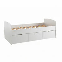KINDERBETT MIA / SPIELBETT Lattenrost + 3x Schubladen - Weiß - Weiß, Holz/Holzwerkstoff (90/190cm) - Weber Industries