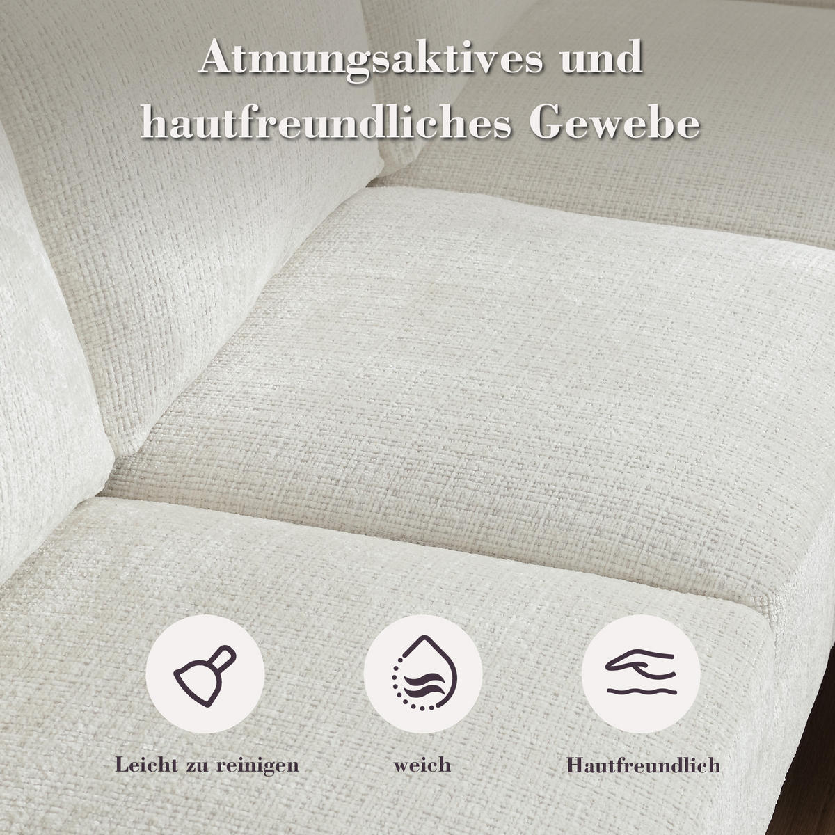 ECKSOFA 163/121/66 cm Beige mit 1 Aufbewahrungshocker, Aufbewahrungstasche und Getränkehalter - Beige, Textil (196.5/75cm) - Oxeza