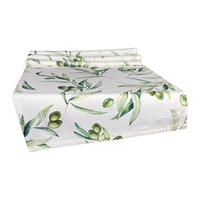 TISCHLÄUFER Italy Collection Oliven 40/130 cm - Ecru/Multicolor, Textil (40/130cm) - beties Heimtextil