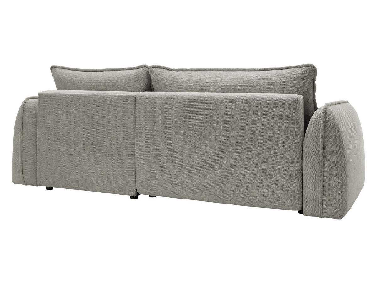 ECKSOFA Moho, Seite: Rechts - Hellgrau/Schwarz, Holz/Kunststoff (254/162cm) - MIRJAN24