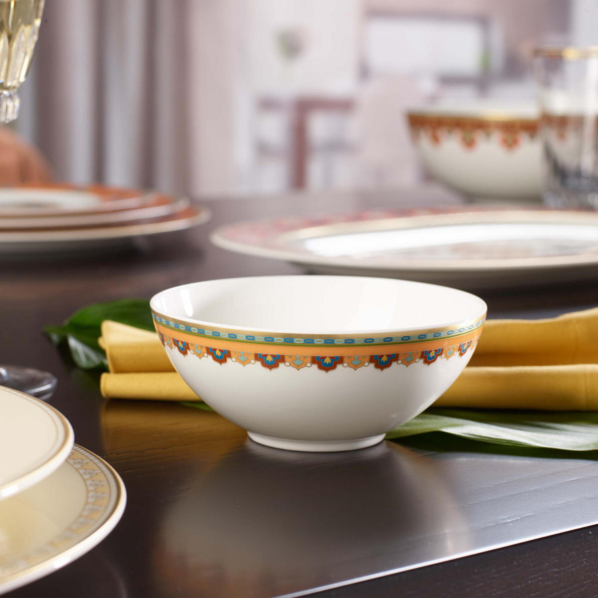 DESSERTSCHALEN Samarkand Mandarin bunt 240 ml 6er Set - Multicolor, Keramik (13cm) - Villeroy & Boch