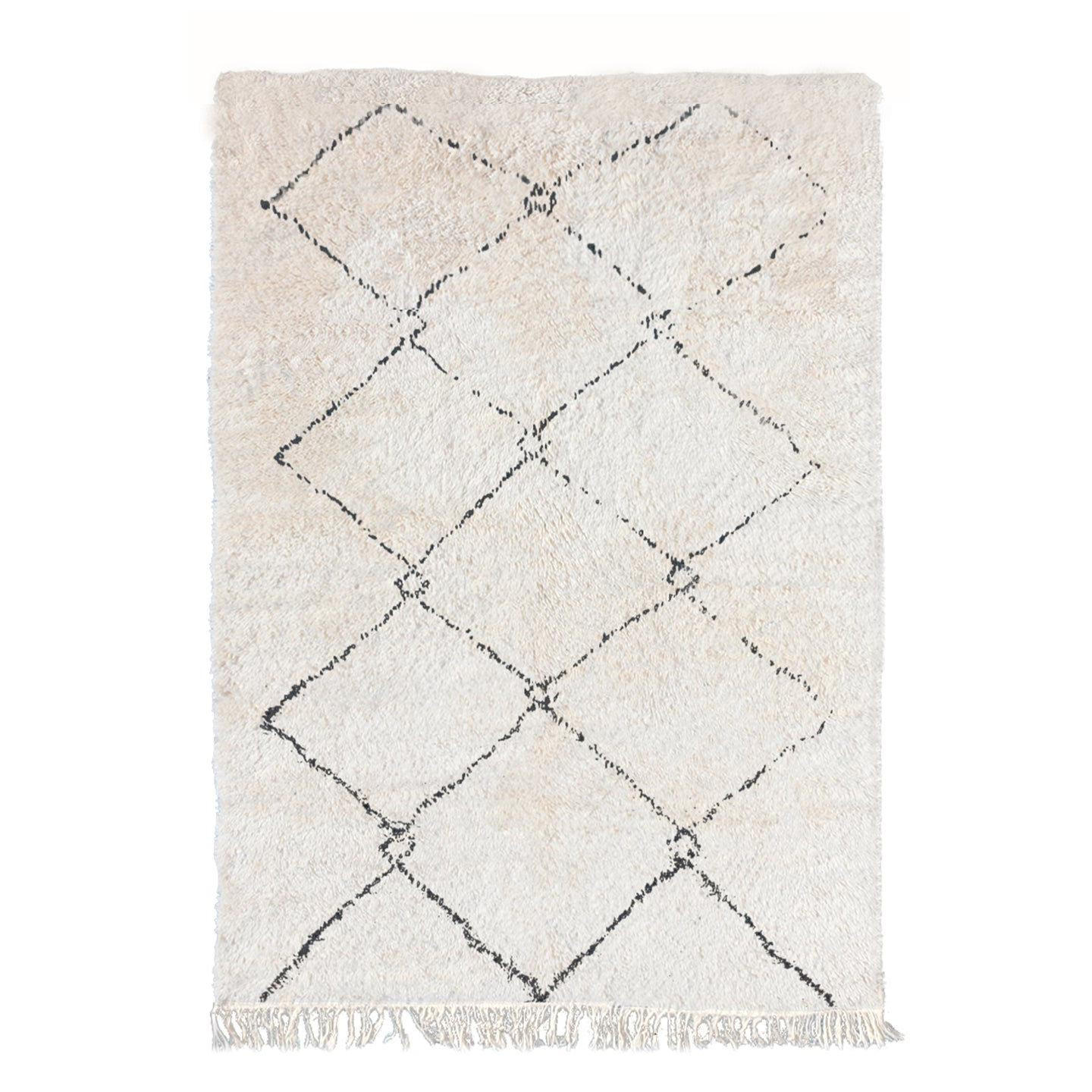 BERBERTEPPICH aus Ifran-Wolle beige - Beige, Naturmaterialien (250/350cm) - AFK Living