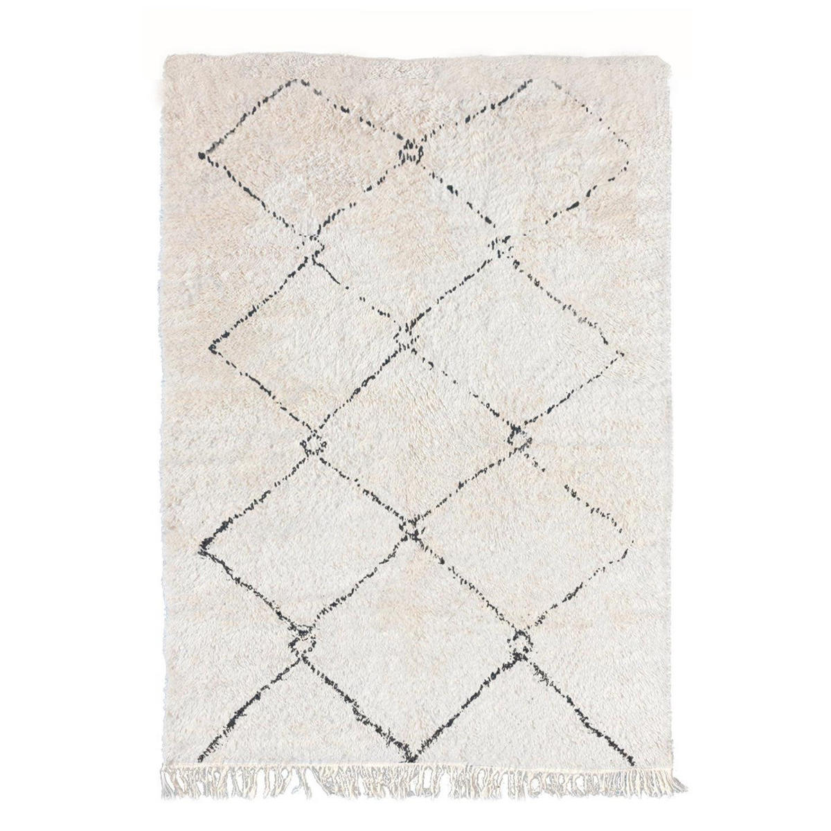 BERBERTEPPICH aus Ifran-Wolle beige - Beige, Naturmaterialien (250/350cm) - AFK Living