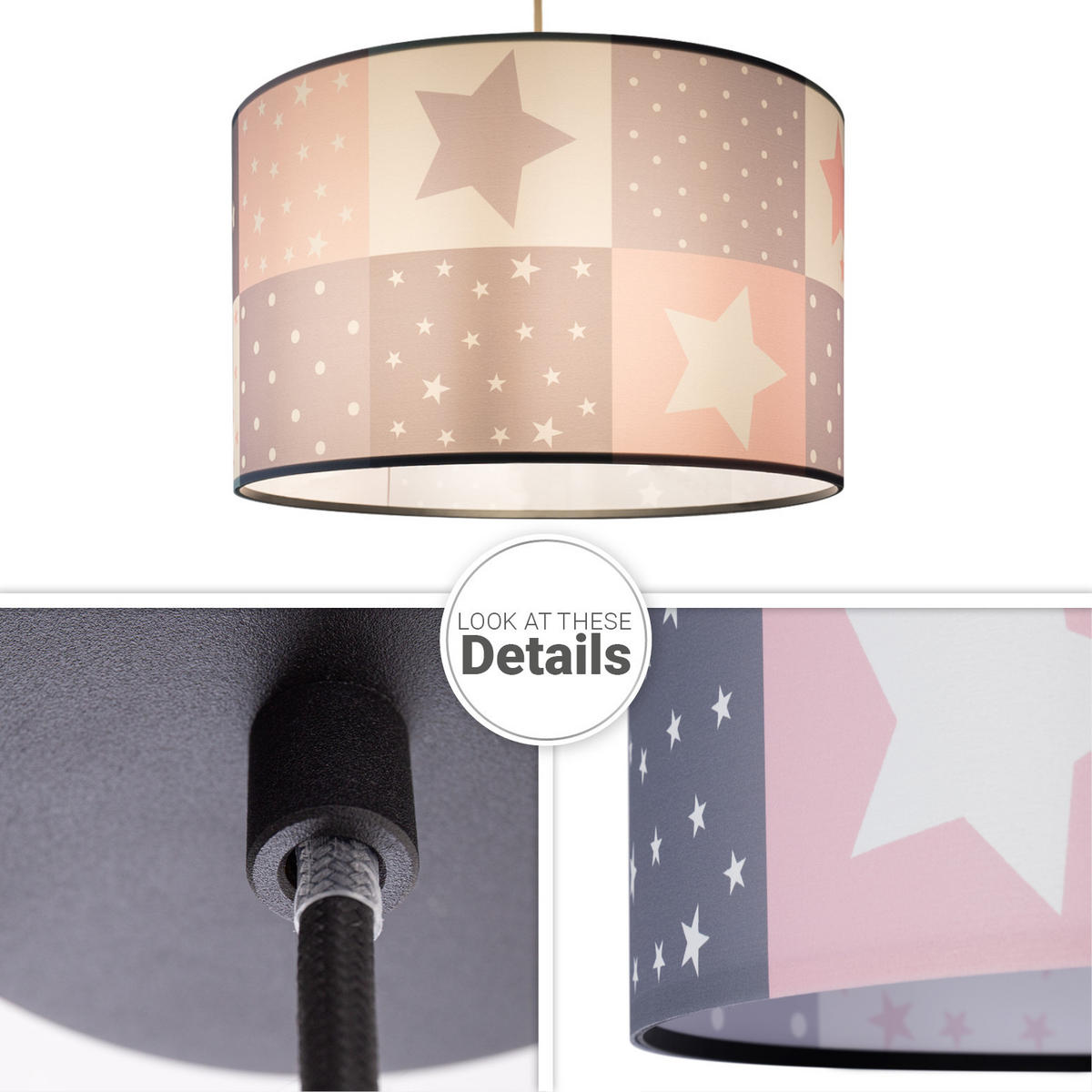 PENDELLEUCHTE Hugo Pd1 Cos 345 - Schwarz, Metall (45.5/45.5/27cm) - Paco Home