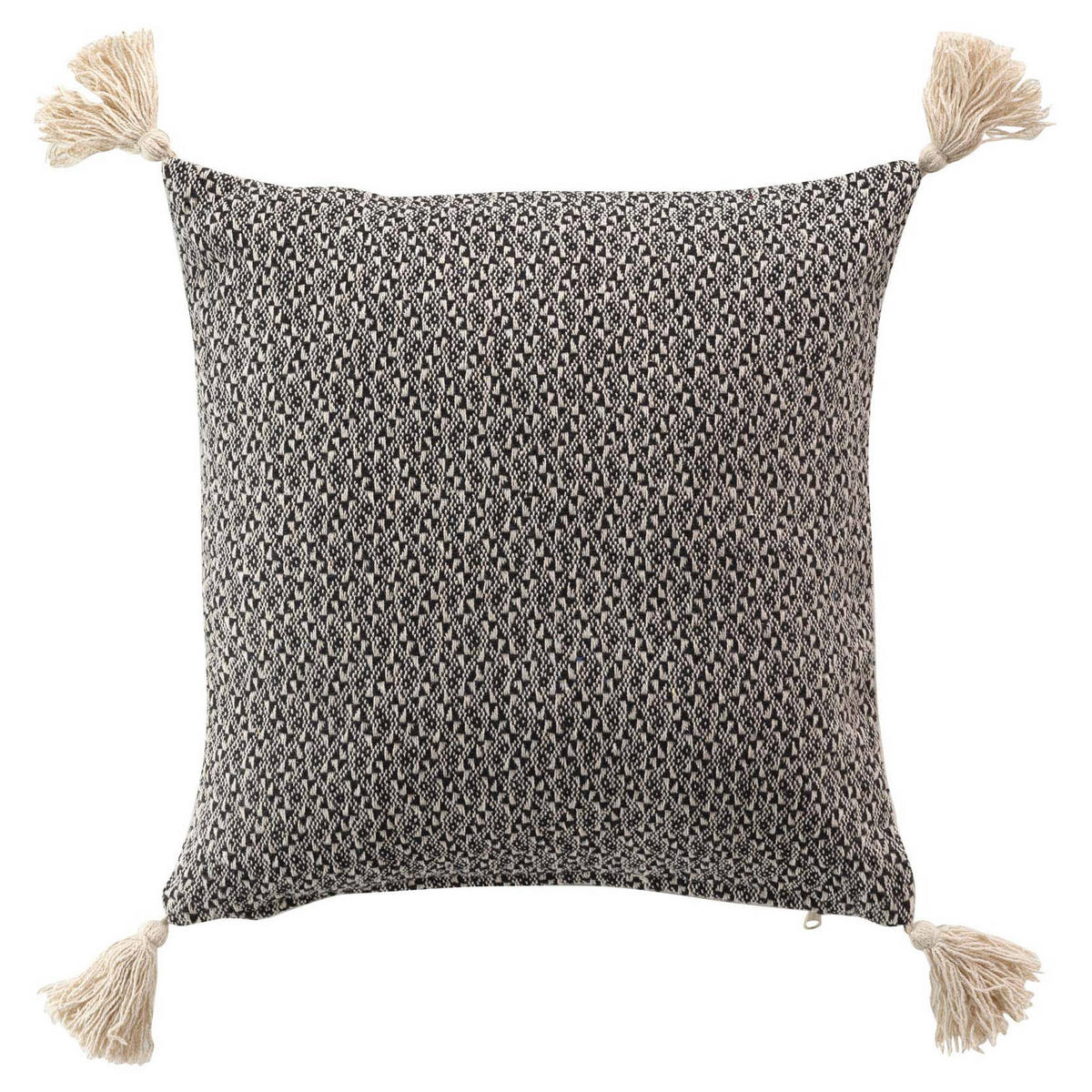 ZIERKISSEN Junon 40/40 cm - Grau, Naturmaterialien (40/40cm) - Douceur d´intérieur