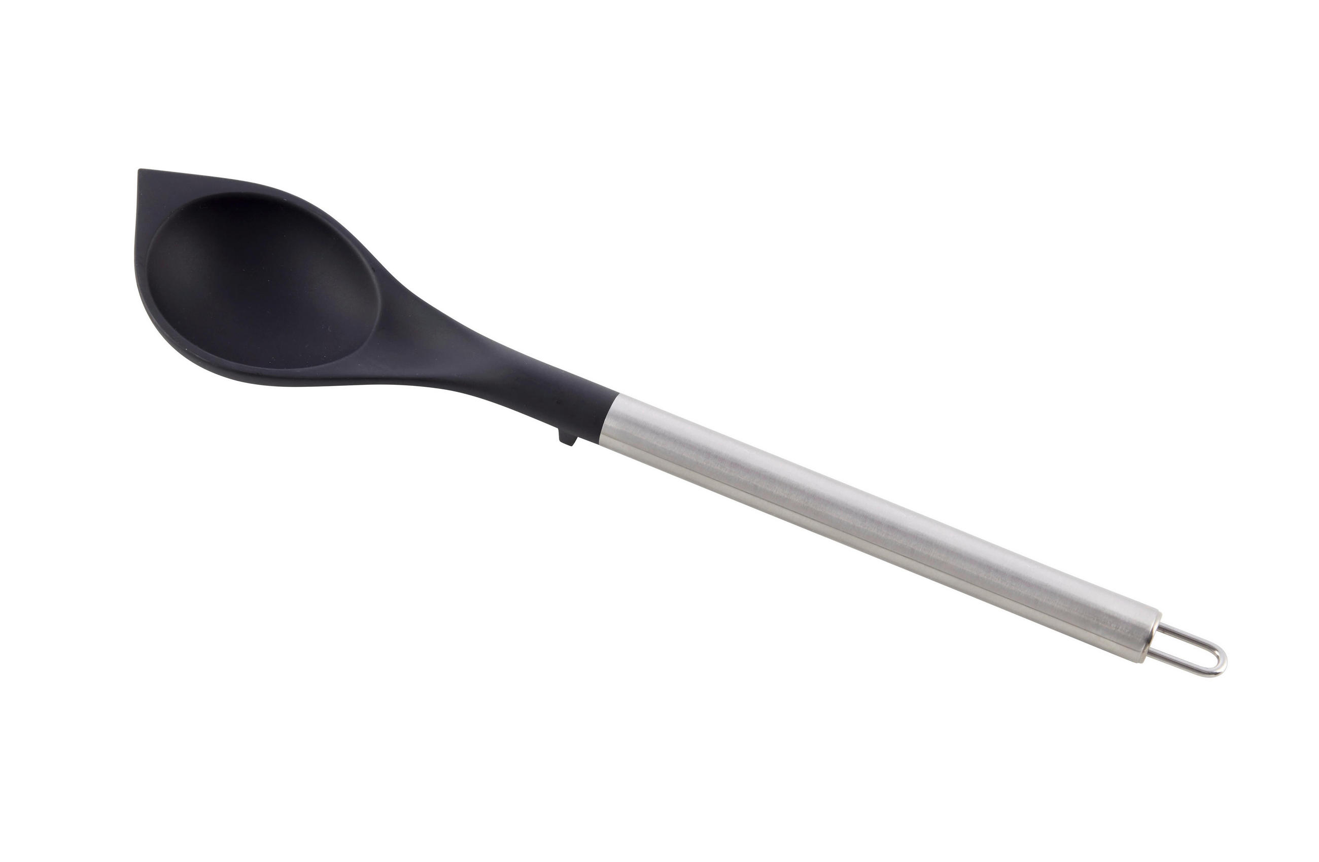 KOCHLÖFFEL Luca Schwarz/Silberfarben - Schwarz, Metall (35cm) - Mömax