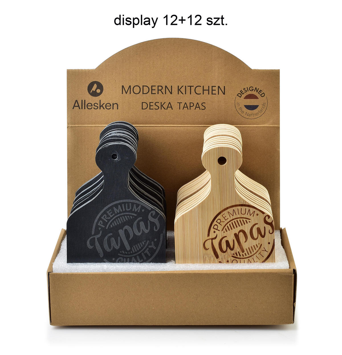 PRKÉNKO NA TAPAS Modern Kitchen - černá, dřevo/kámen (11/20cm) - Mondex