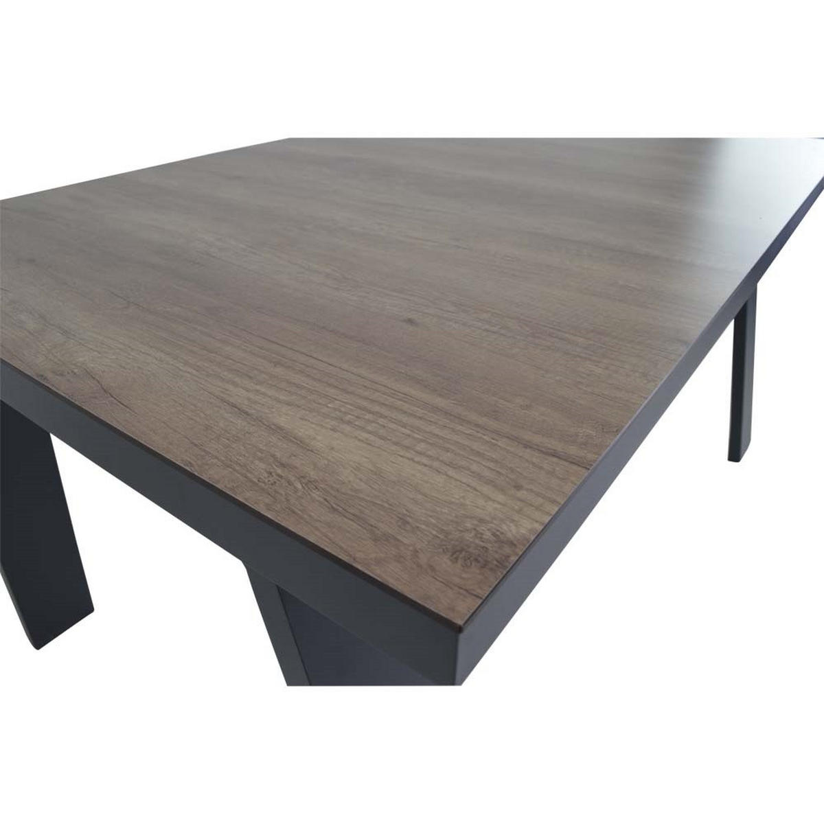 GARTENTISCH Estoril - Grau - 150/90/75 cm - Grau, Metall (150/90/75cm) - Lesli Living
