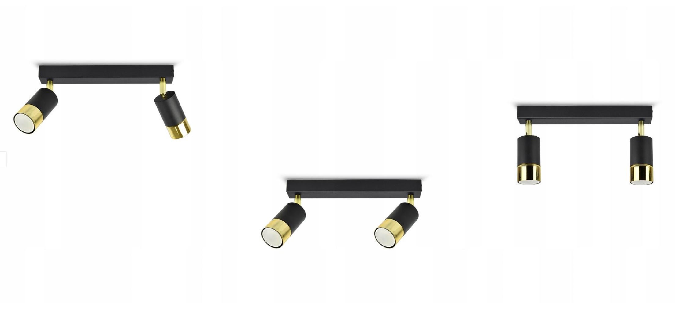 DECKENLEUCHTE Milano Tube - Goldfarben/Schwarz, Metall (8/32/18cm) - kiki design