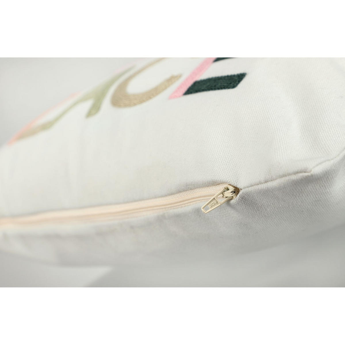 KISSENHÜLLE HAPPY - Perlmutt, Textil (45/45cm) - Tom Tailor