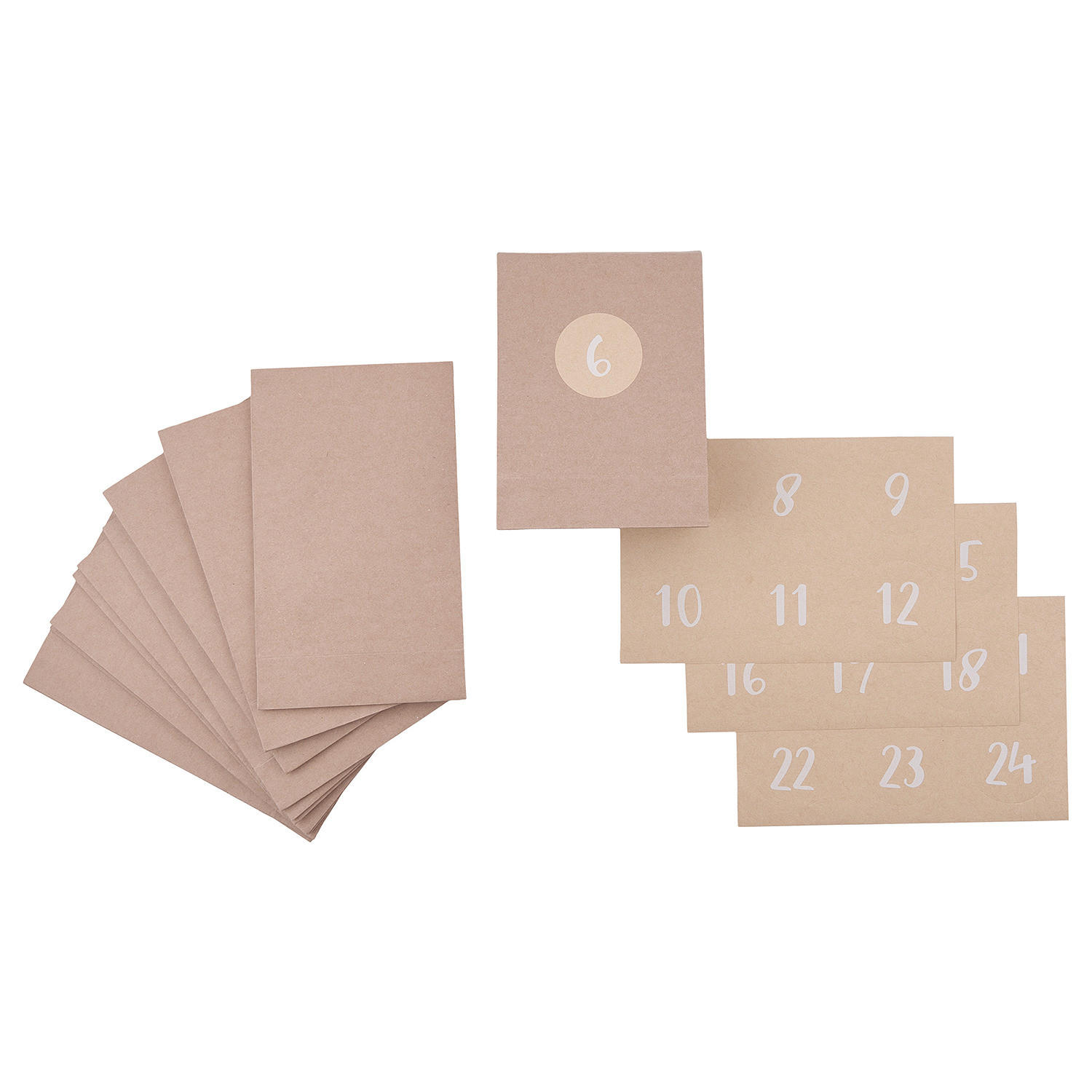 ADVENTSTÜTEN Surprise - Beige, Papier (20cm) - Butlers