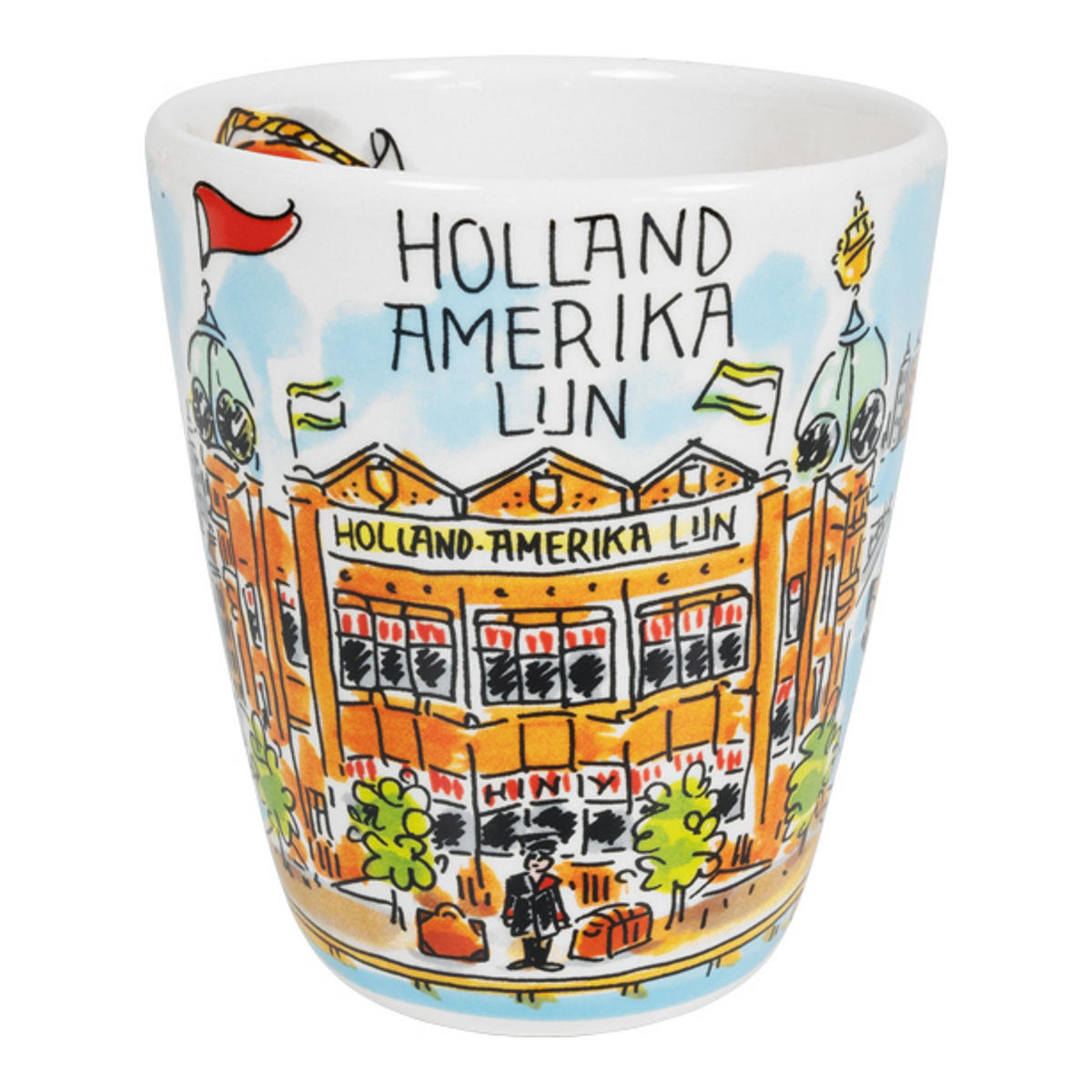 BECHER Holland Amerika Linie in Bunt - 350 ml - Multicolor, Keramik (0.35L) - Blond Amsterdam