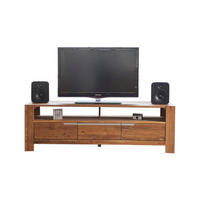 LOWBOARD LIAN Holz Holz - Naturfarben, Holz (160/50/45cm) - KAWOLA