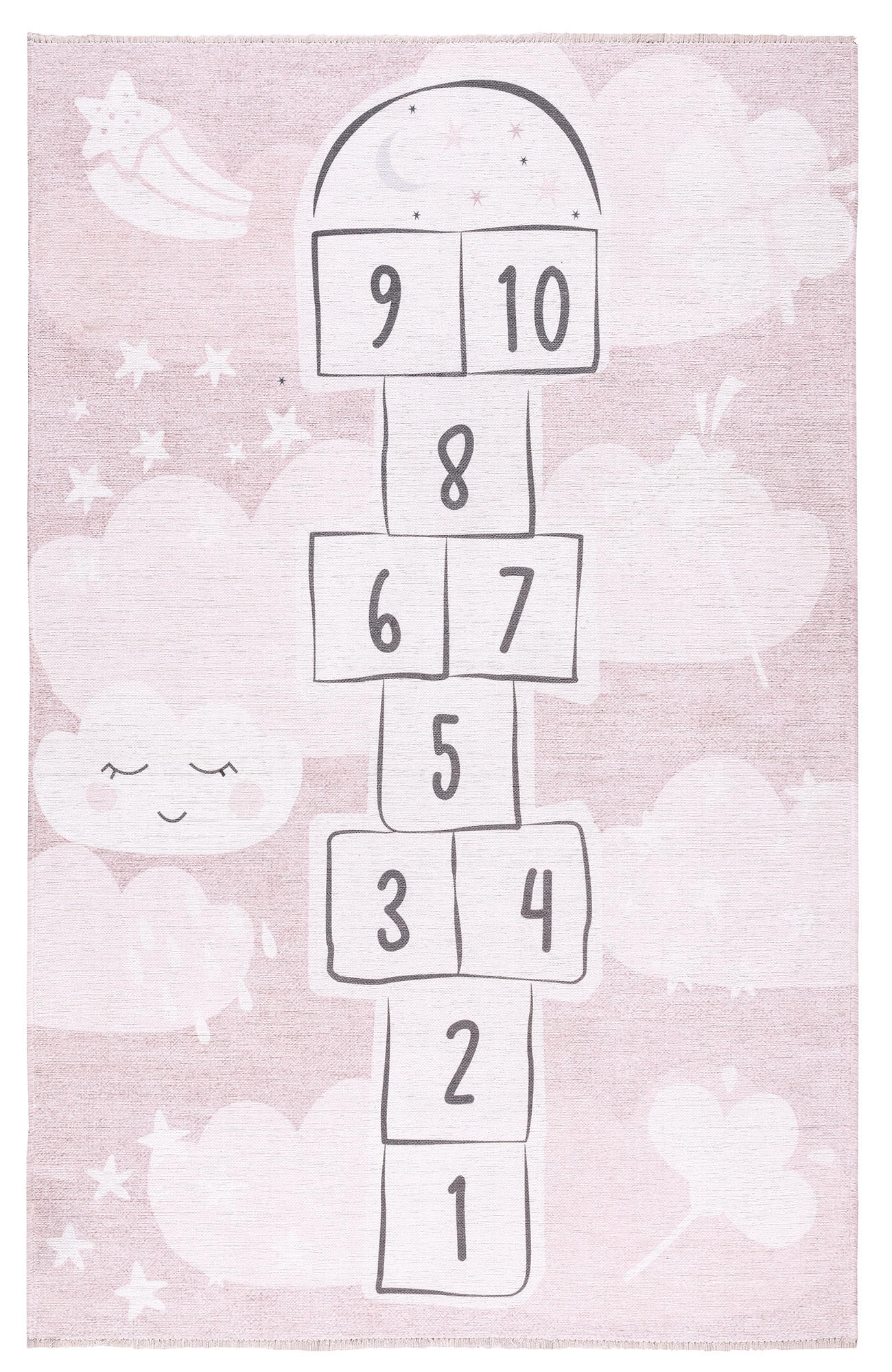 Tesso Living Kinder-Teppich Rosa 80x150 cm