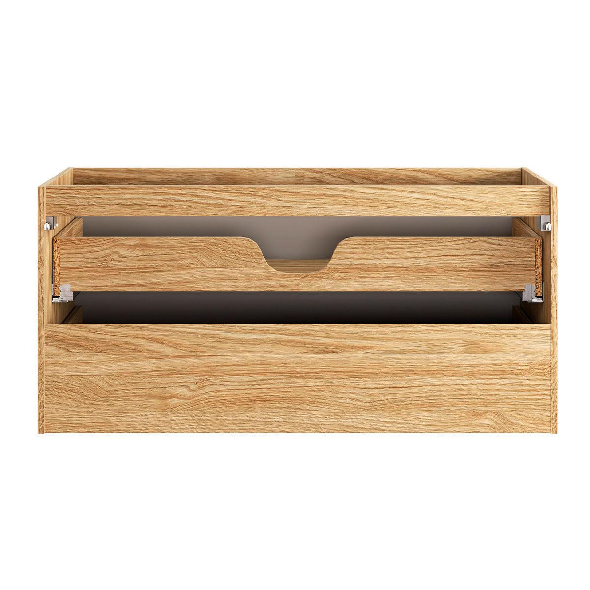 WASCHTISCH 120cm Elora Beige und Holz - Braun, Holzwerkstoff (120/59/46cm) - Petits-meubles