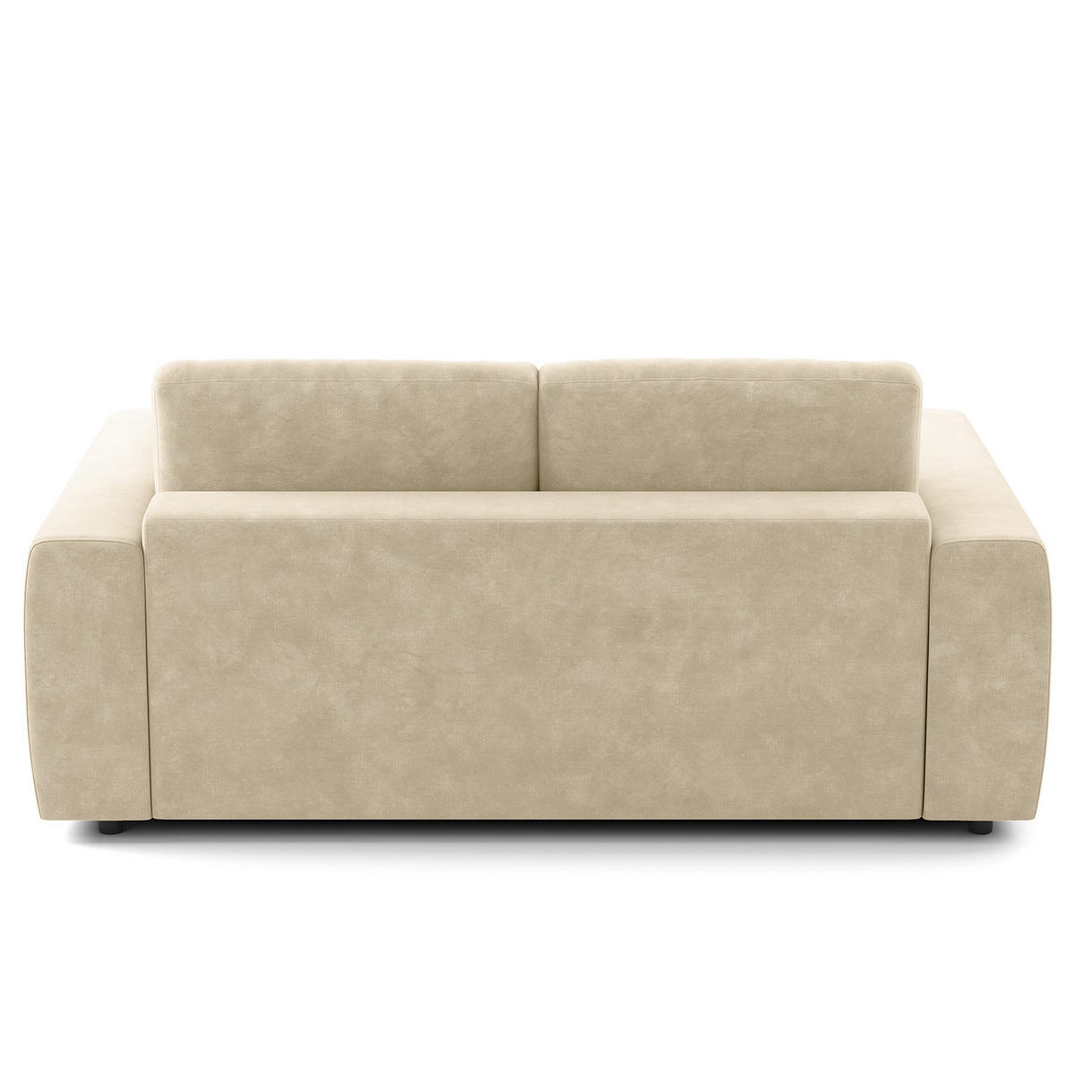 2-SITZER SOFA - Schwarz/Weiß, Kunststoff/Textil (182/80/117cm) - home24