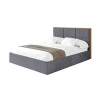 POLSTERBETT mit Bettkasten und Lattenrost, Bett mit Matratze H3/H4 - LILA 140x200 Dunkelgrau - Dunkelgrau, Holzwerkstoff/Textil (140/200cm) - ALTDECOR