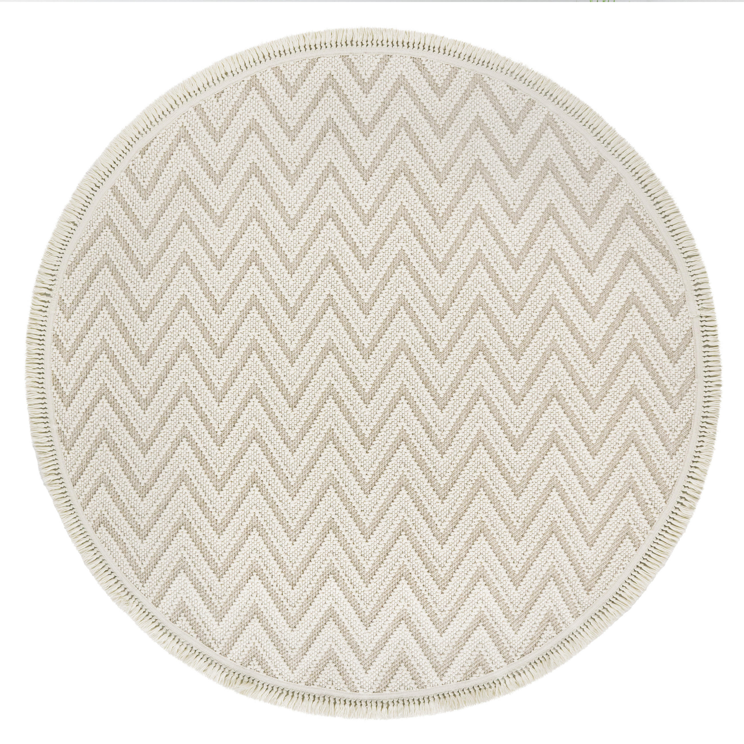 KURZFLORTEPPICH 120/120 cm Buckman 465 - Creme, Textil (120/120cm) - Paco Home