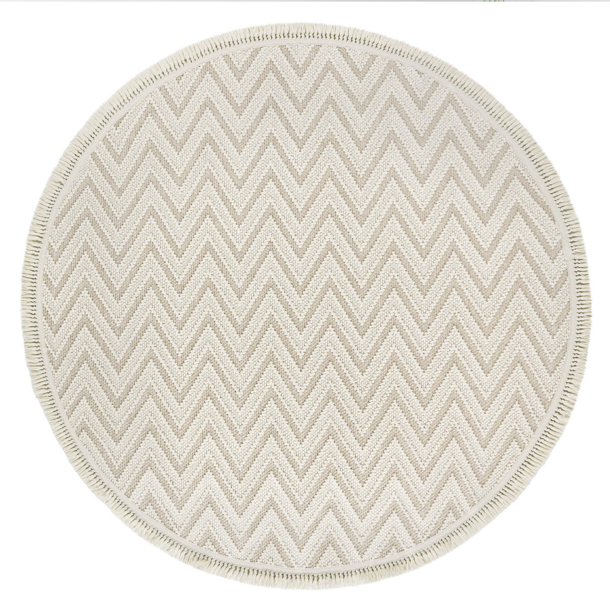 KURZFLORTEPPICH 120/120 cm Buckman 465 - Creme, Textil (120/120cm) - Paco Home