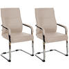 SCHWINGSTUHL 2er Set Stoff taupe - Taupe, Textil/Metall (55/88/60cm) - CLP