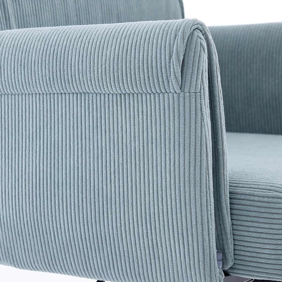 DREHSTUHL DE-41015 mit goldener Basis Blau - Blau, Metall (65/107/63cm) - ComfortXL