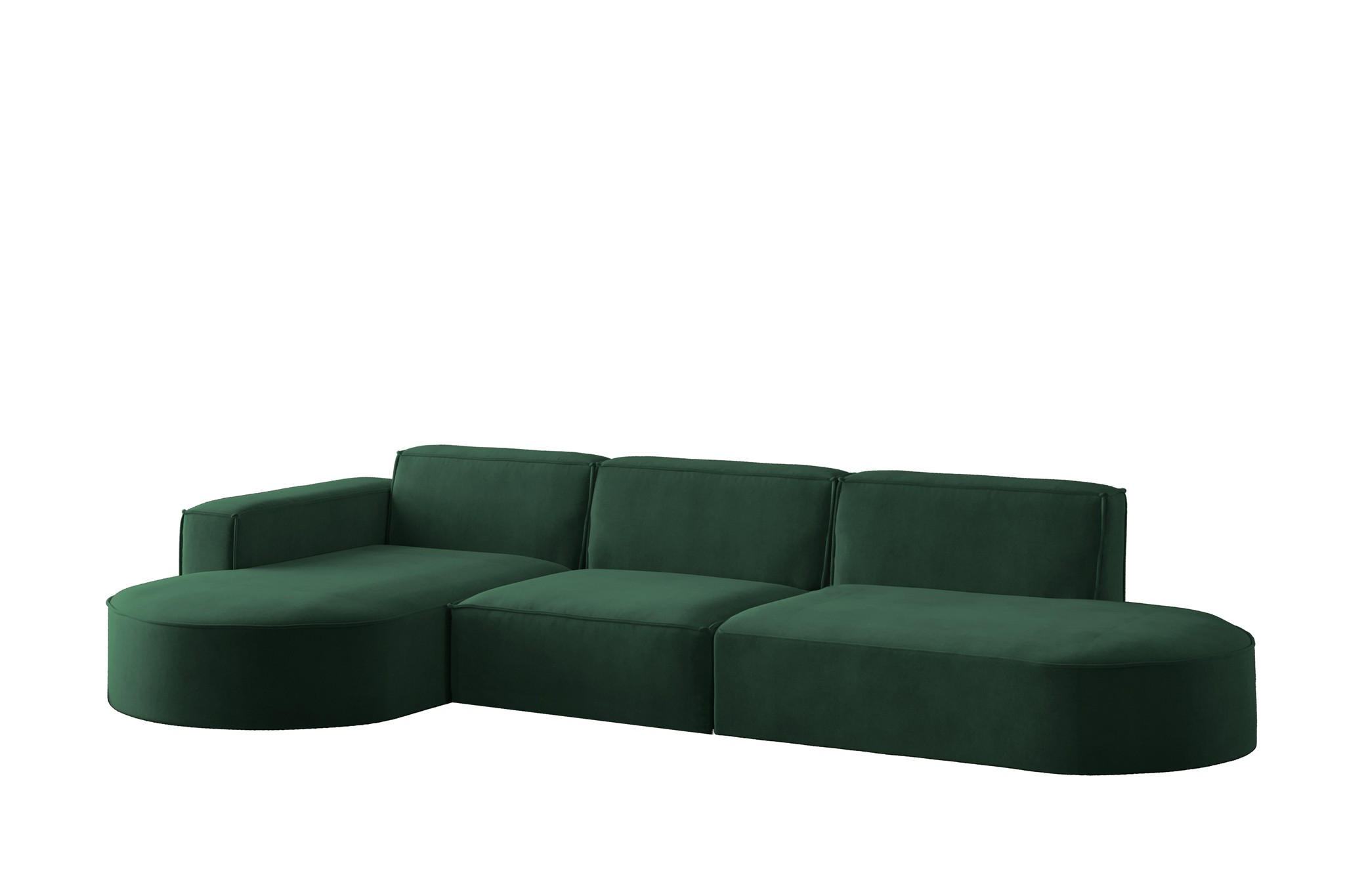 Fun Möbel Ecksofa Grün 296x165 cm