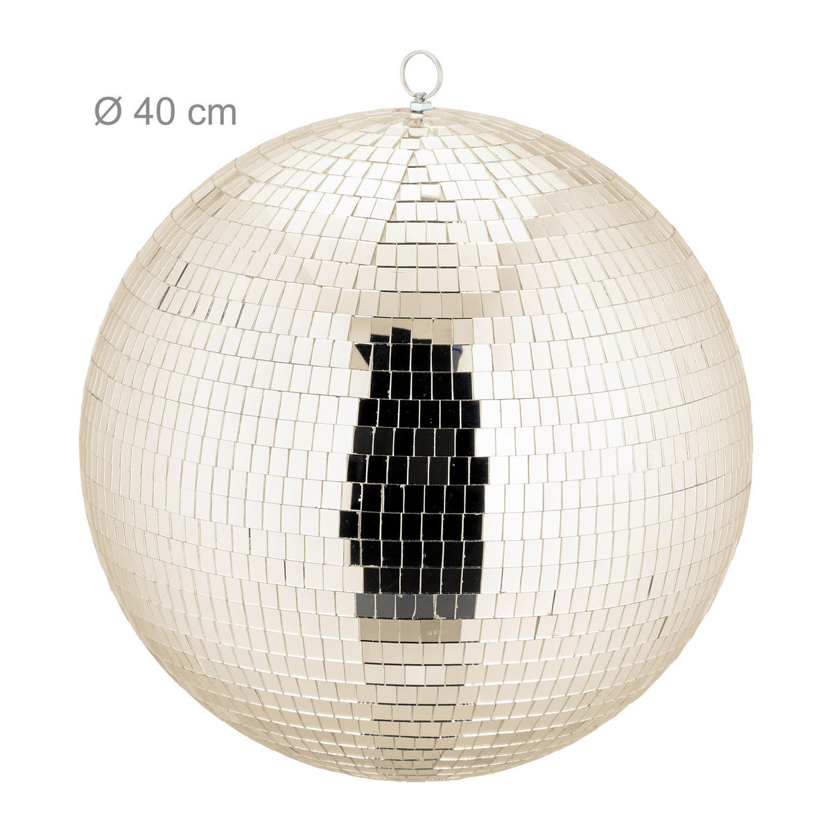 DISKOKOULE - béžová, textil/sklo (40/40/40cm) - Relaxdays