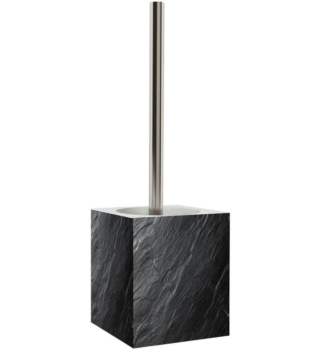 BADEZIMMER Set Granit - Schwarz, Kunststoff (7/17/7cm) - Sanilo