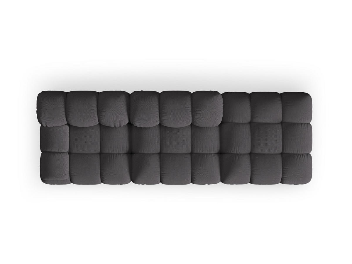 SOFA modular rechts Bellis aus 3D-Stoff Expresso 4 Sitzplätze - Graubraun, Textil (282/70/94cm) - Micadoni