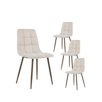 ESSZIMMERSTUHL Ailan Beige 43 cm x 88 cm 4er-Set - Beige, Textil (43/88/56cm) - Klast Home